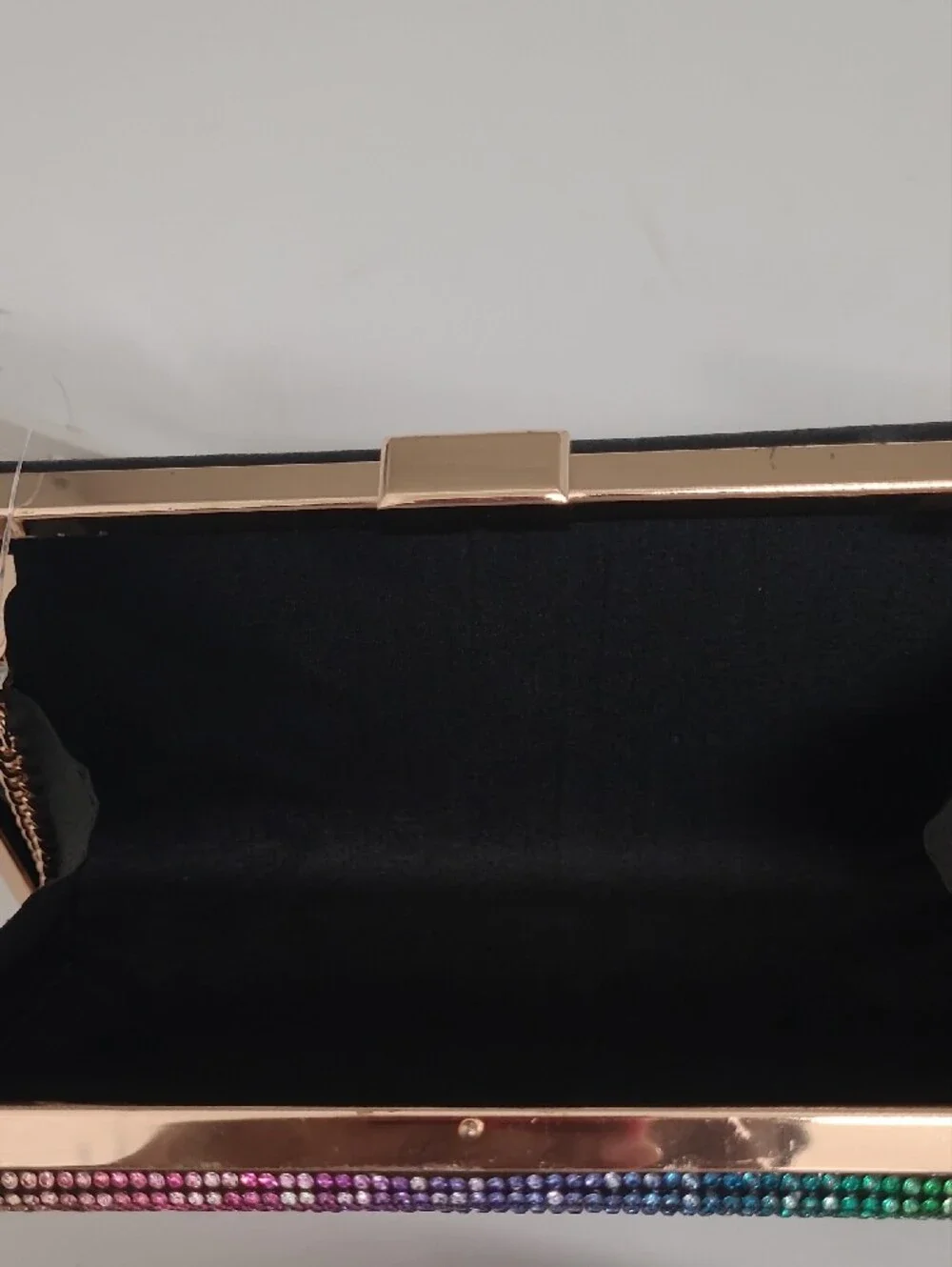 Vegan Rainbow Crystal Crossbody Bag